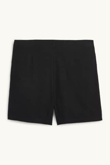 Dames - Skort met linnengehalte - zwart