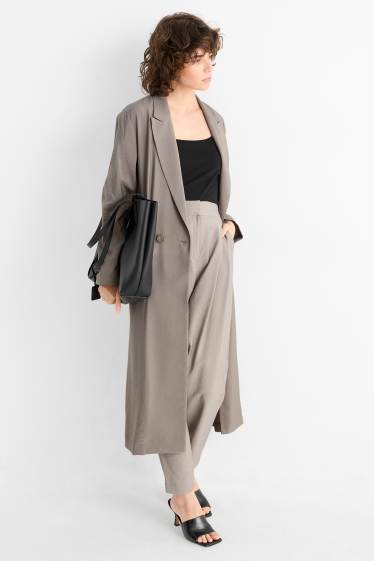 Damen - Mantel - grau