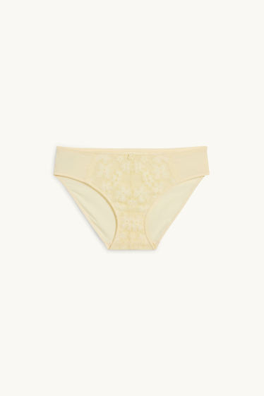 Damen - Slip - hellgelb
