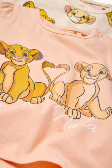 Baby Mädchen - Multipack 2er - Der König der Löwen - Baby-Kurzarmshirt - hellorange