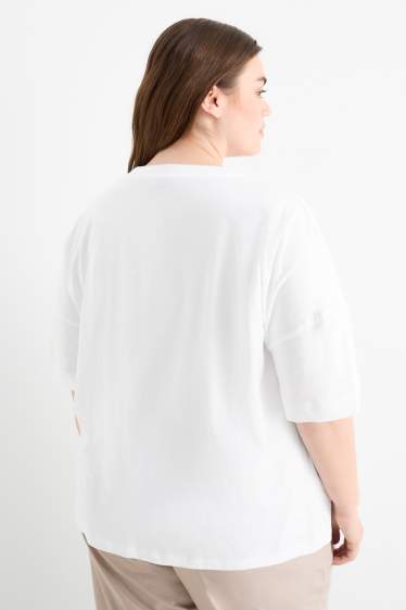 Femmes - T-shirt - regular fit - blanc