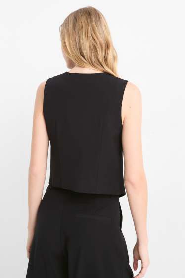 Femei - Vestă - relaxed fit - negru