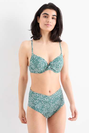 Women - Underwire bikini top - padded - LYCRA® XTRA LIFE™ - green