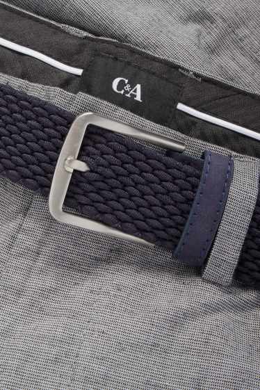 Uomo - Shorts con cintura - grigio