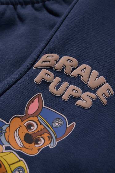 Nen - La Patrulla Peluda - Chase, Rubble, Marshall, Zuma - pantalons de xandall - blau fosc