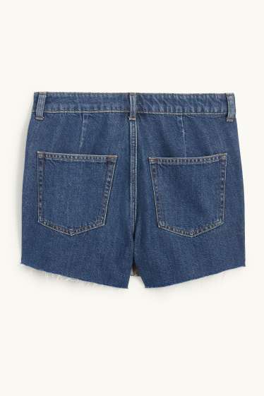 Donna - Gonna pantalone di jeans - jeans blu scuro