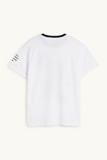 Kinder Jungen - Sneaker - Funktions-Shirt - weiss