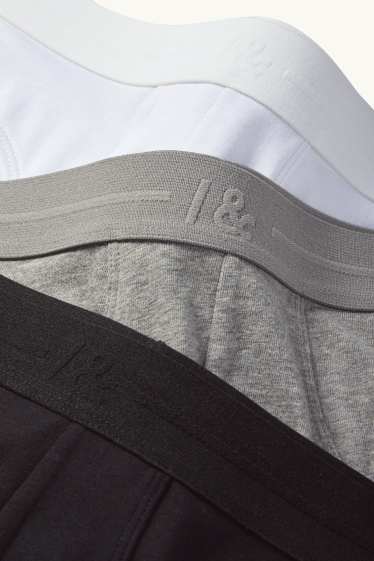 Men - Multipack of 3 - briefs - dark gray
