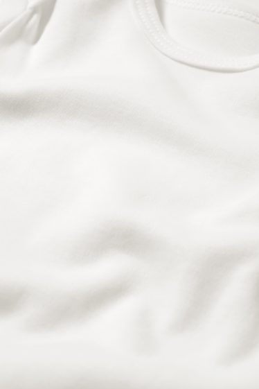 Unisexe - Lot de 10 - bodys bébé - blanc crème