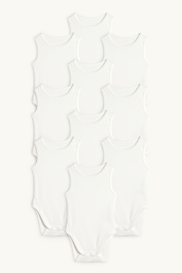 Unisex - Multipack 10er - Baby-Body - cremeweiß
