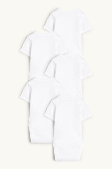 Unisex - Multipack 5er - Baby-Body - weiss