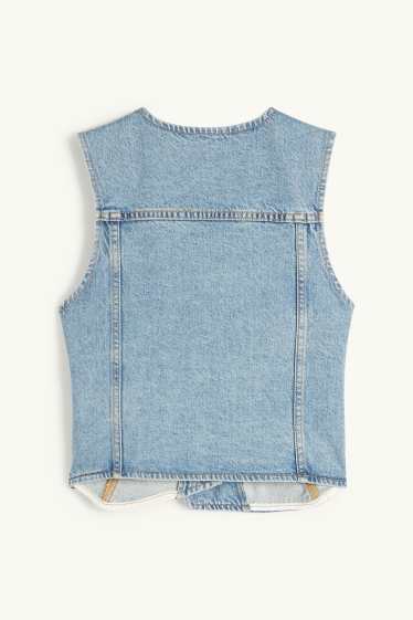 Femei - Vestă din denim - denim-albastru deschis