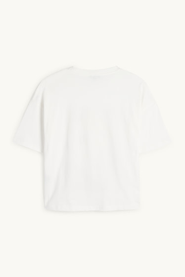 Damen - T-Shirt - Regular Fit - weiß