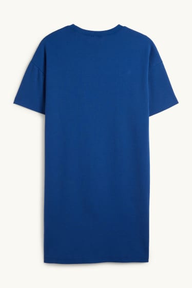 Femmes - Robe-T-shirt - bleu