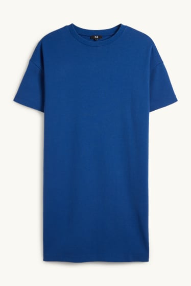 Femmes - Robe-T-shirt - bleu
