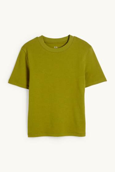 Damen - T-Shirt - Slim Fit - grün