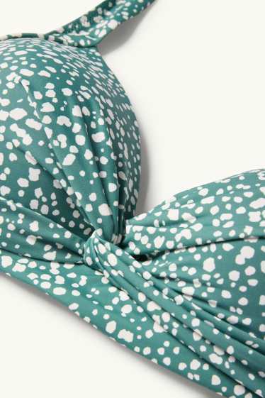 Femmes - Haut de bikini - ampliforme - LYCRA® XTRA LIFE™ - à pois - vert