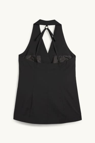 Damen - Business-Weste - Tailored Fit - schwarz