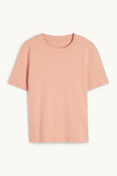 Damen - T-Shirt - Slim Fit - terracotta