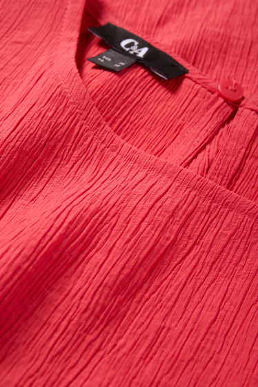 Femei - Bluză fără mâneci - roșu