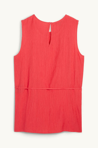 Femei - Bluză fără mâneci - roșu