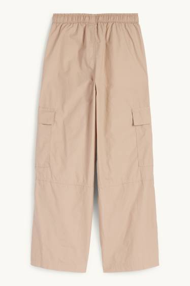 Kinder Mädchen - Cargohose - beige