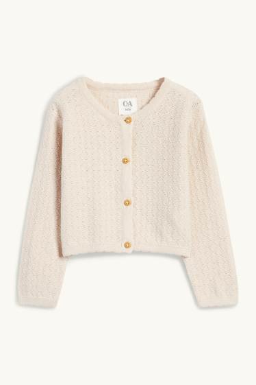 Bébés filles - Petites fleurs - tenue bébé - 2 pièces - blanc crème