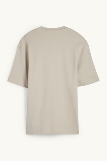 Herren - T-Shirt - Relaxed Fit - beige