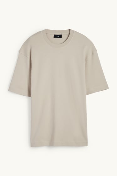 Herren - T-Shirt - Relaxed Fit - beige