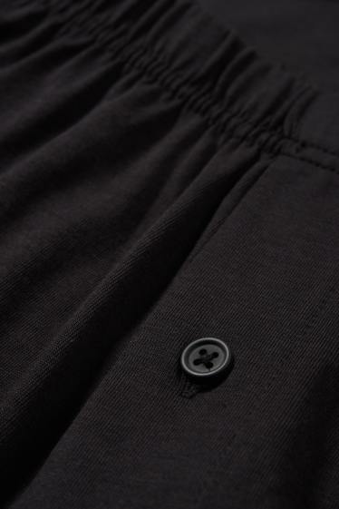 Herren - Multipack 2er - Boxershorts - Jersey - schwarz