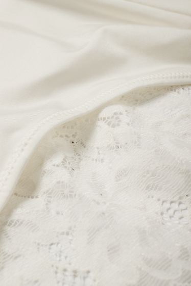 Donna - Slip - bianco crema