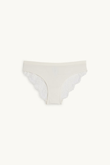 Donna - Slip - bianco crema