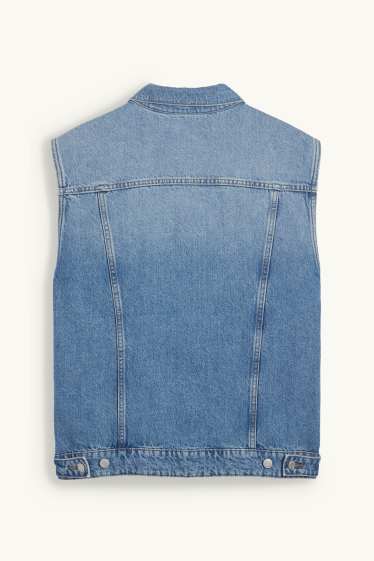 Herren - Jeans-Weste - jeansblau
