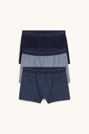 Herren - Multipack 3er - Trunks  - dunkelblau