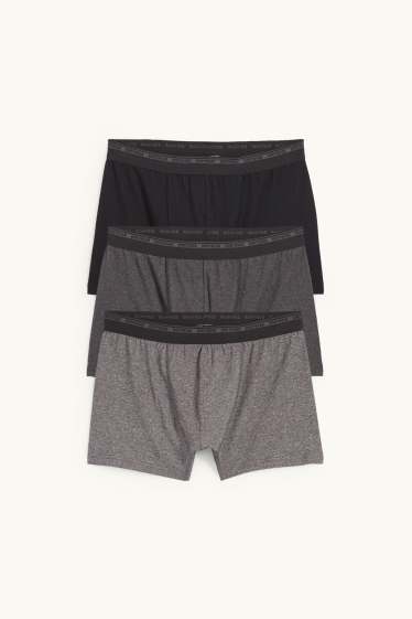 Herren - Multipack 3er - Trunks - dunkelgrau