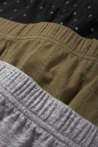 Herren - Multipack 3er - Trunks - grün / grau