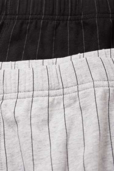 Uomo - Confezione da 3 - boxer aderenti - a righe - grigio
