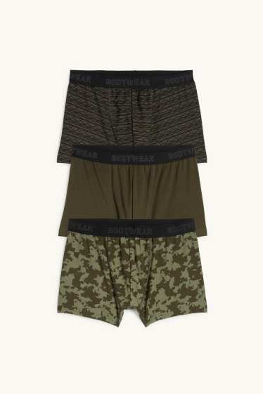 Hommes - Lot de 3 - boxers - kaki