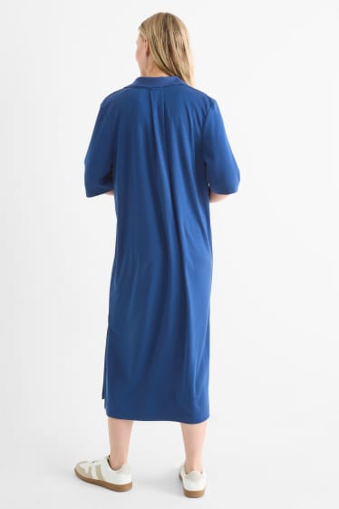 Femmes - Robe polo - bleu foncé