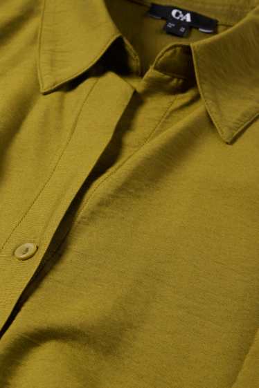 Damen - Bluse mit Knotendetail - grün