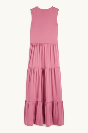 Femmes - Robe évasée - rose foncé