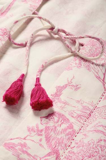 Women - Rangsutra x C&A - kimono - patterned - white / rose