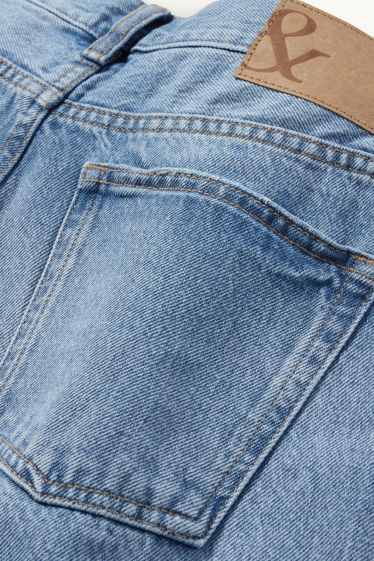 Damen - Jorts - Mid Waist - jeansblau