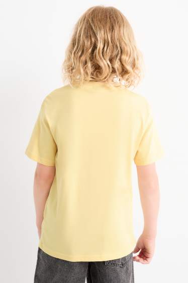 Kinderen: jongens - Set van 3 - Dragon Ball - T-shirt - lichtgeel