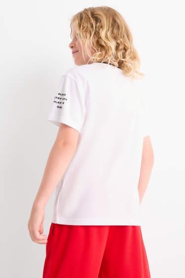 Kinder Jungen - Sneaker - Funktions-Shirt - weiss