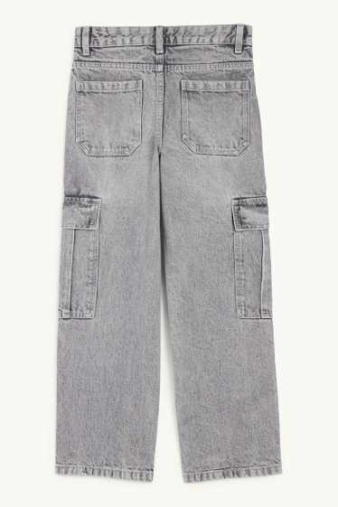 Children Boys - Cargo jeans - denim-gray