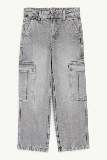 Children Boys - Cargo jeans - denim-gray