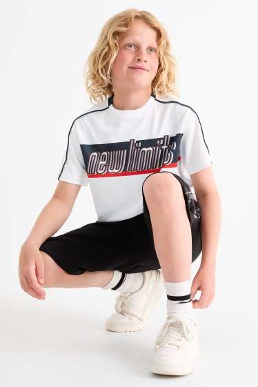 Kinder Jungen - Funktions-Shirt - weiss