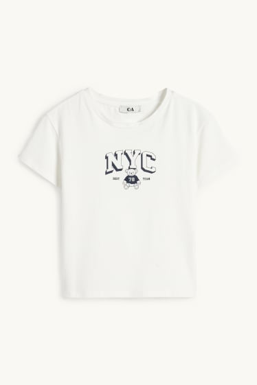 Femmes - T-shirt court - blanc