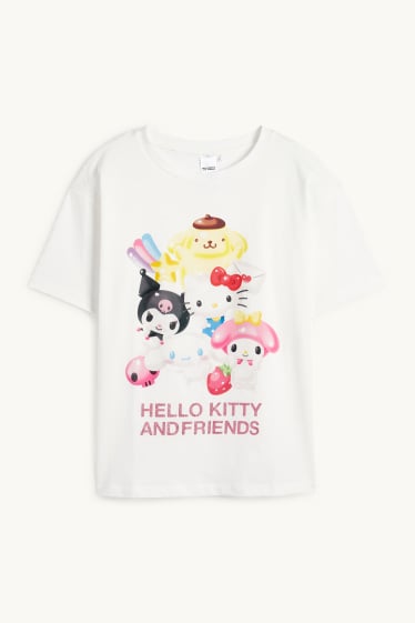 Children Girls - Hello Kitty and Friends - short sleeve T-shirt - white